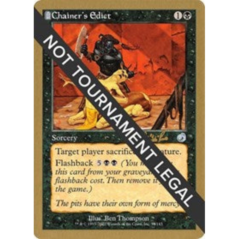 Chainer's Edict - 2002 Carlos Romao (TOR) [World Championship Decks 2002]