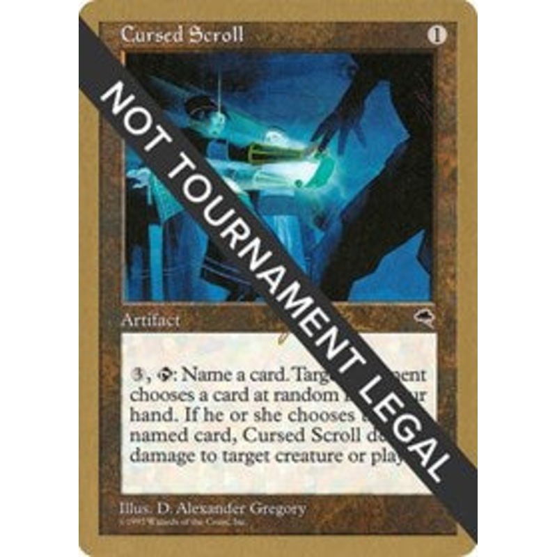 Cursed Scroll - 1999 Jakub Slemr (TMP) [World Championship Decks]