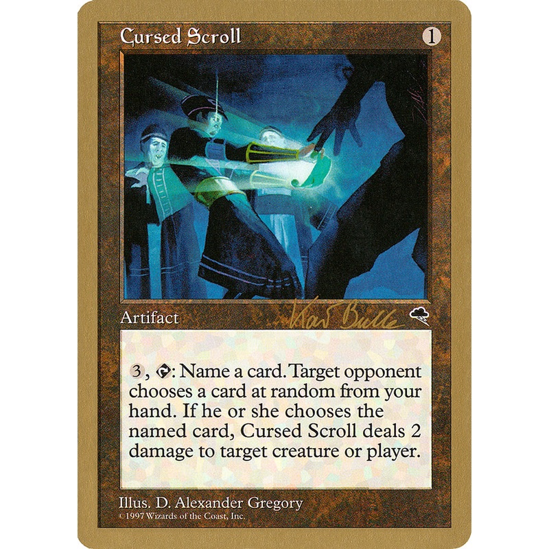 Cursed Scroll (Kai Budde) [World Championship Decks 1999]