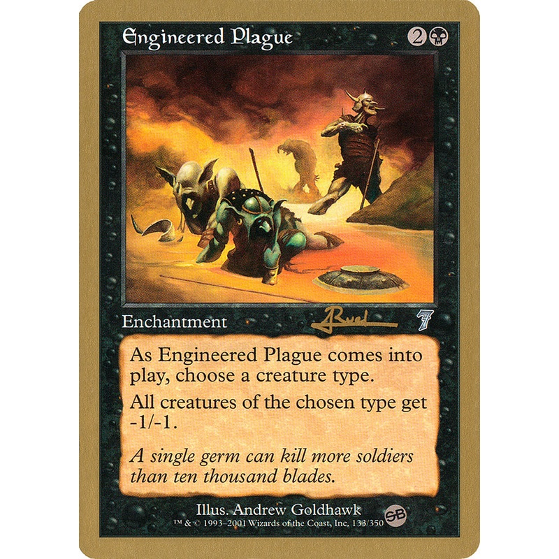 Engineered Plague (Antoine Ruel) (SB) [World Championship Decks 2001]