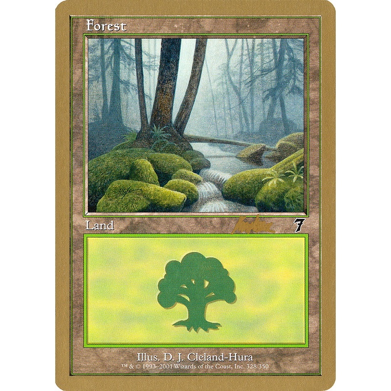 Forest (328) (Brian Kibler) [World Championship Decks 2002]