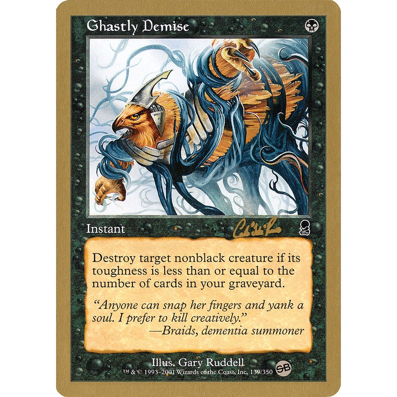 Ghastly Demise (Carlos Romao) (SB) [World Championship Decks 2002]