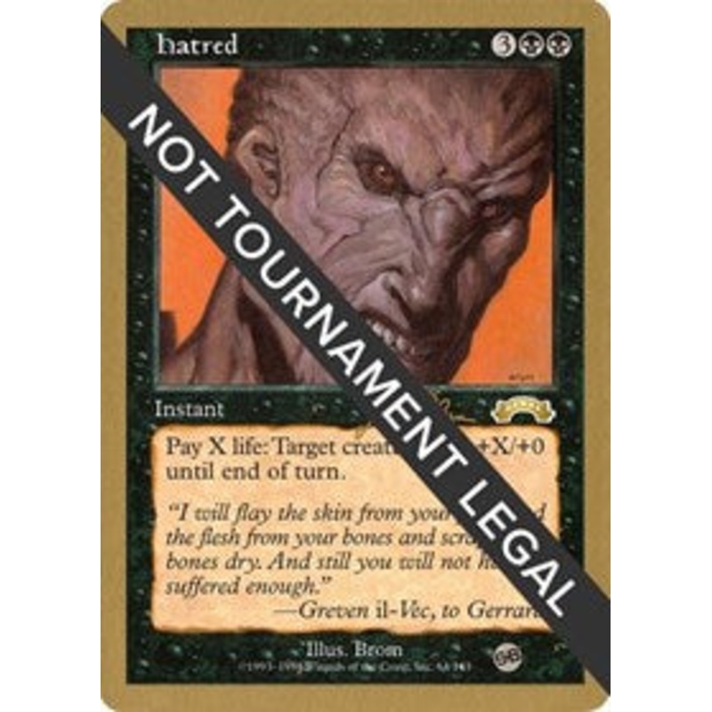 Hatred - 1999 Jakub Slemr (EXO) (SB) [World Championship Decks 1999]