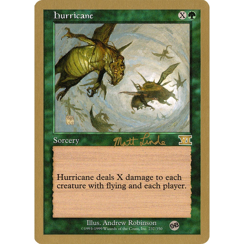Hurricane (Matt Linde) (SB) [World Championship Decks 1999]