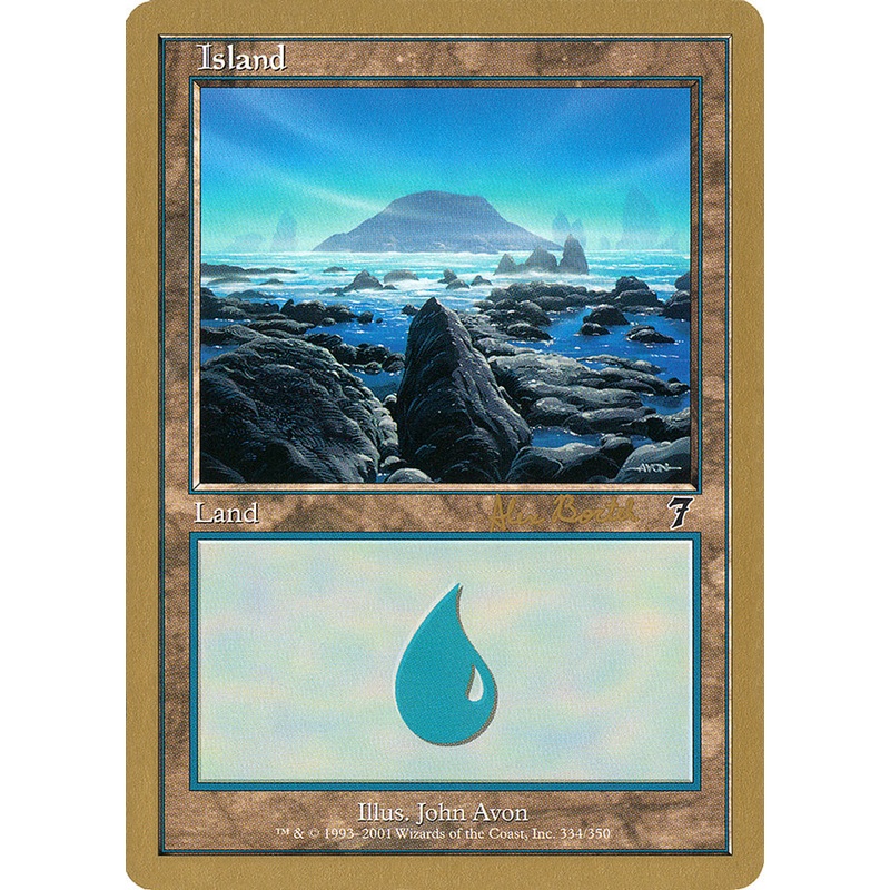 Island (ab334) (Alex Borteh) [World Championship Decks 2001]