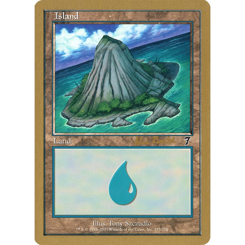 Island (ab335a) (Alex Borteh) [World Championship Decks 2001]