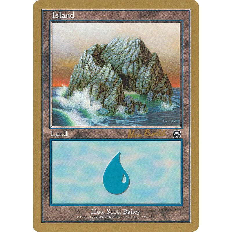 Island (ab337a) (Alex Borteh) [World Championship Decks 2001]