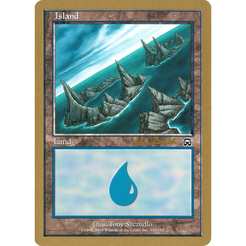 Island (ab338a) (Alex Borteh) [World Championship Decks 2001]