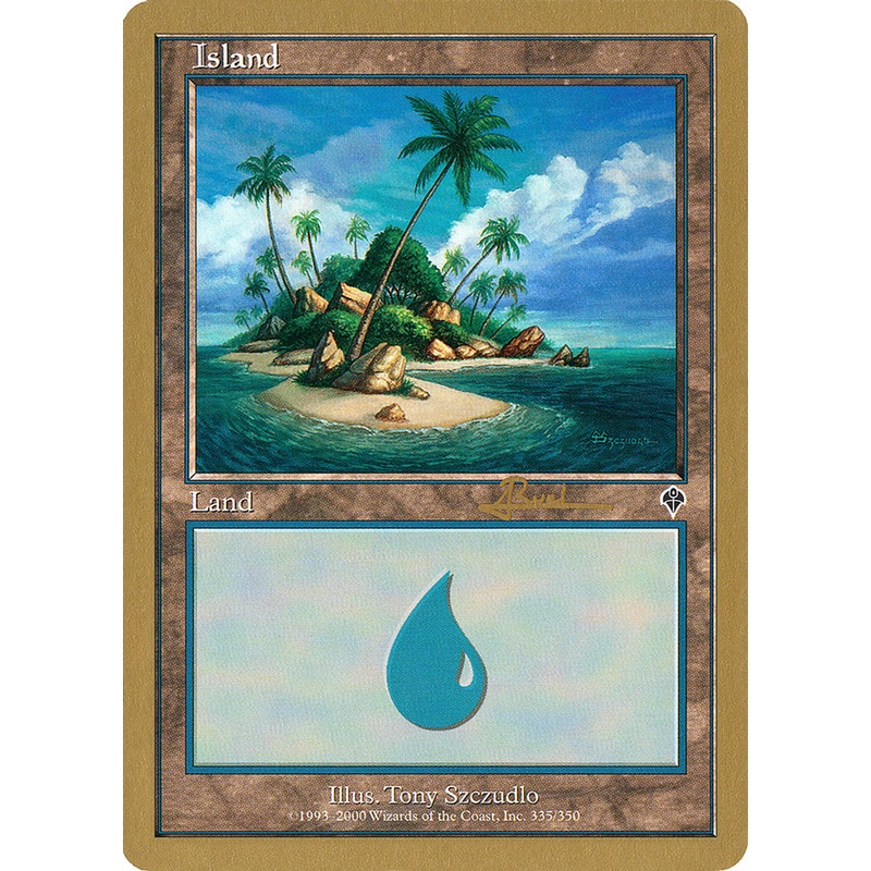 Island (ar335a) (Antoine Ruel) [World Championship Decks 2001]