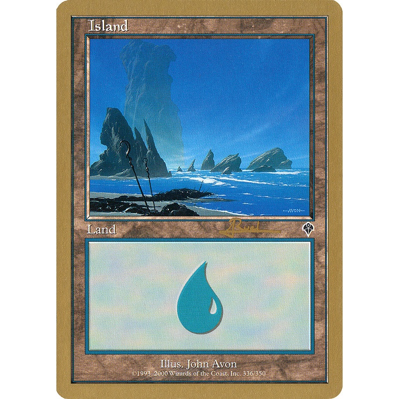Island (ar336) (Antoine Ruel) [World Championship Decks 2001]