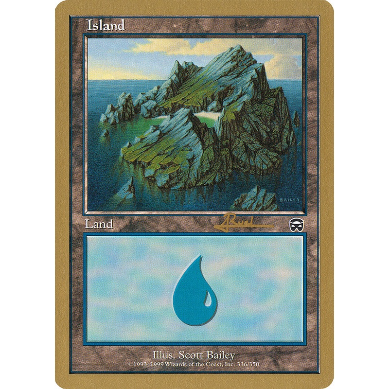 Island (ar336a) (Antoine Ruel) [World Championship Decks 2001]