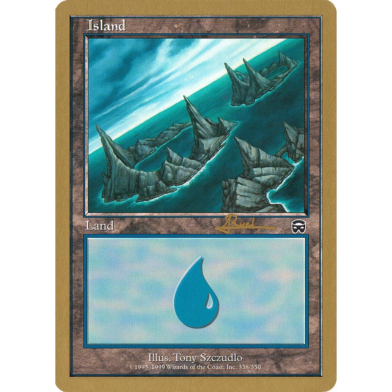 Island (ar338) (Antoine Ruel) [World Championship Decks 2001]