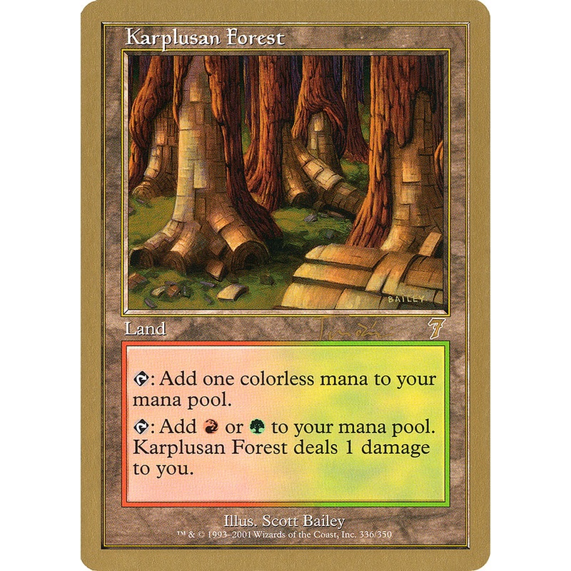 Karplusan Forest (Jan Tomcani) [World Championship Decks 2001]