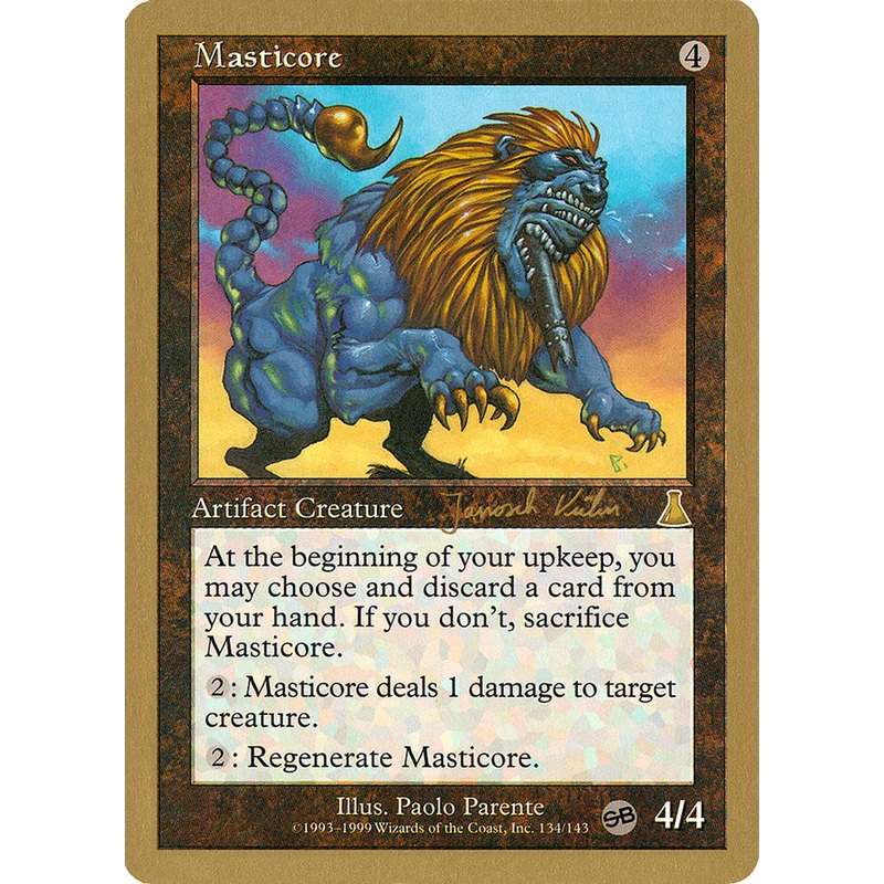 Masticore (Janosch Kuhn) (SB) [World Championship Decks 2000]