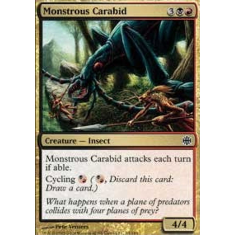 Monstrous Carabid [Alara Reborn]