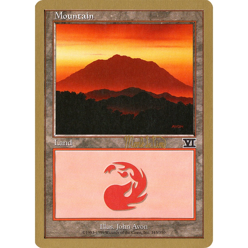Mountain (mlp346a) (Mark Le Pine) [World Championship Decks 1999]