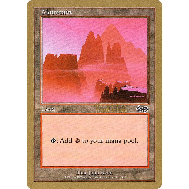 Mountain (mlp346b) (Mark Le Pine) [World Championship Decks 1999]