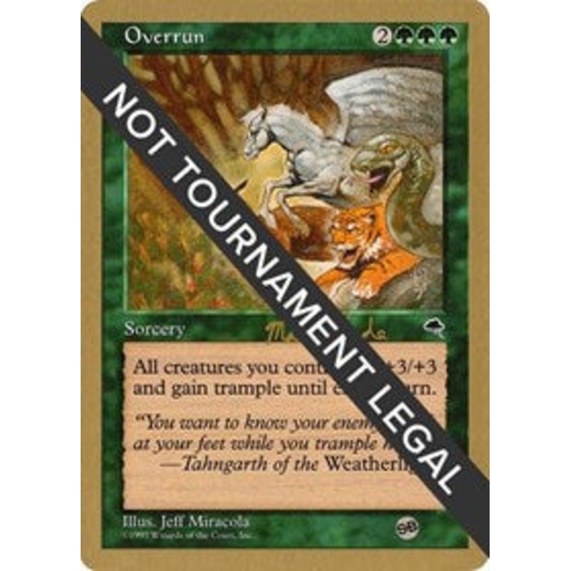 Overrun - 1999 Matt Linde (TMP) (SB) [World Championship Decks 1999]