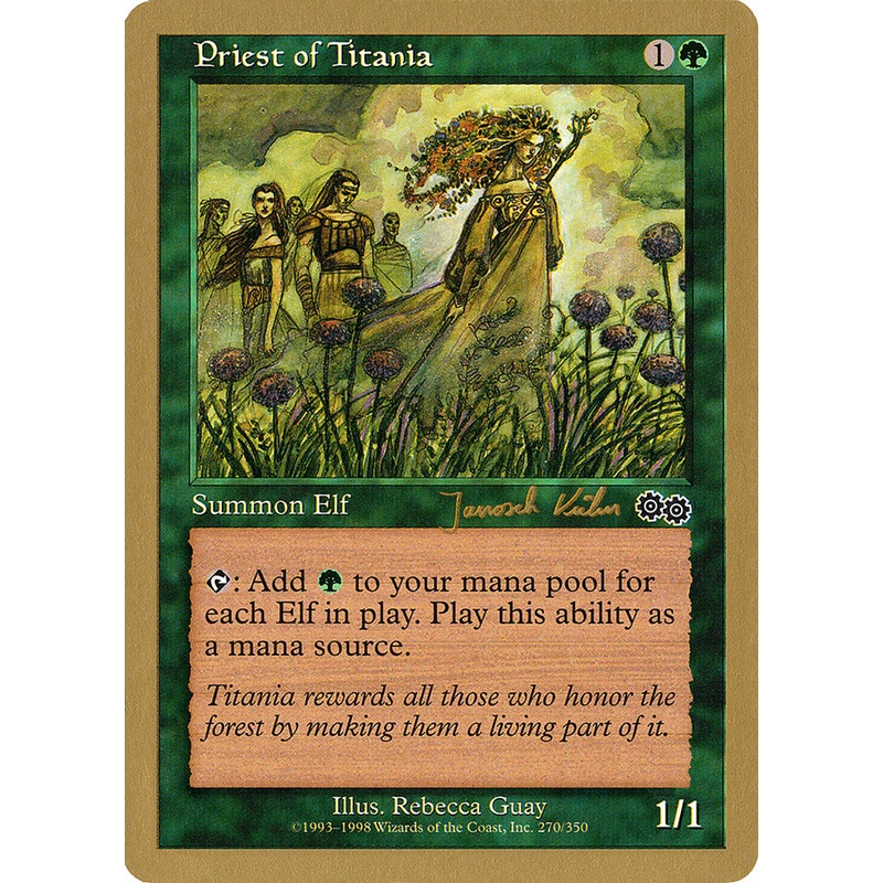 Priest of Titania (Janosch Kuhn) [World Championship Decks 2000]