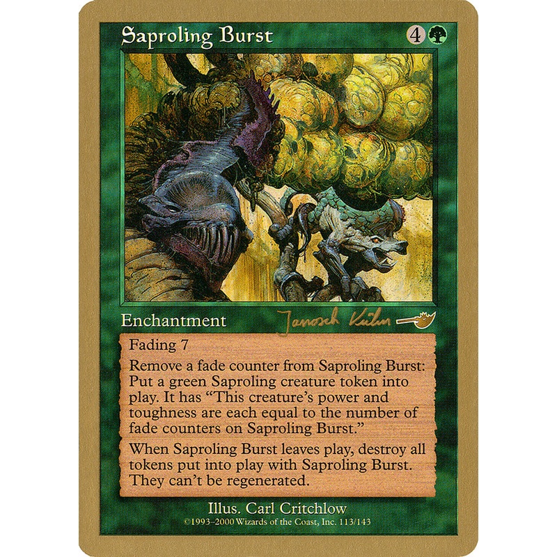 Saproling Burst (Janosch Kuhn) [World Championship Decks 2000]