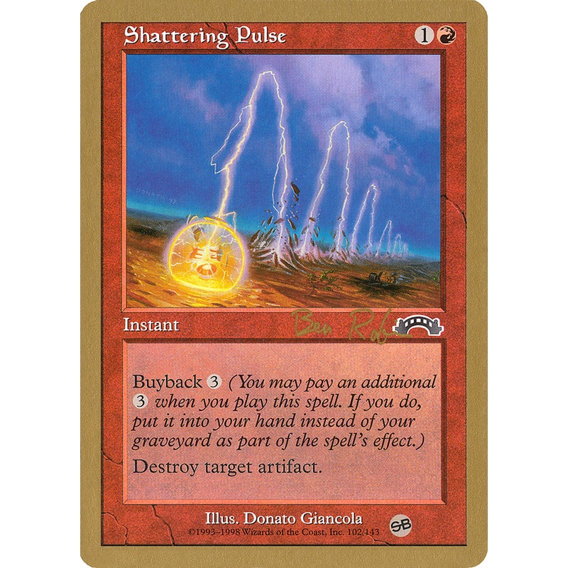 Shattering Pulse (Ben Rubin) (SB) [World Championship Decks 1998]