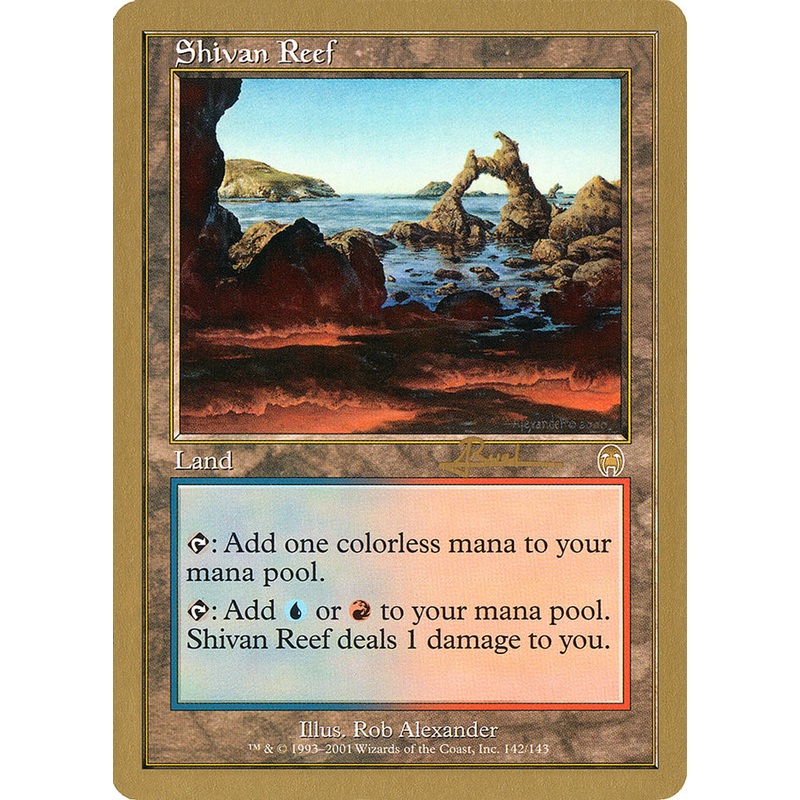 Shivan Reef (Antoine Ruel) [World Championship Decks 2001]