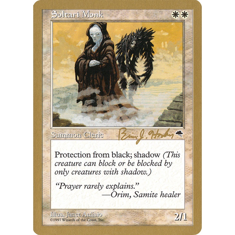 Soltari Monk (Brian Hacker) [World Championship Decks 1998]