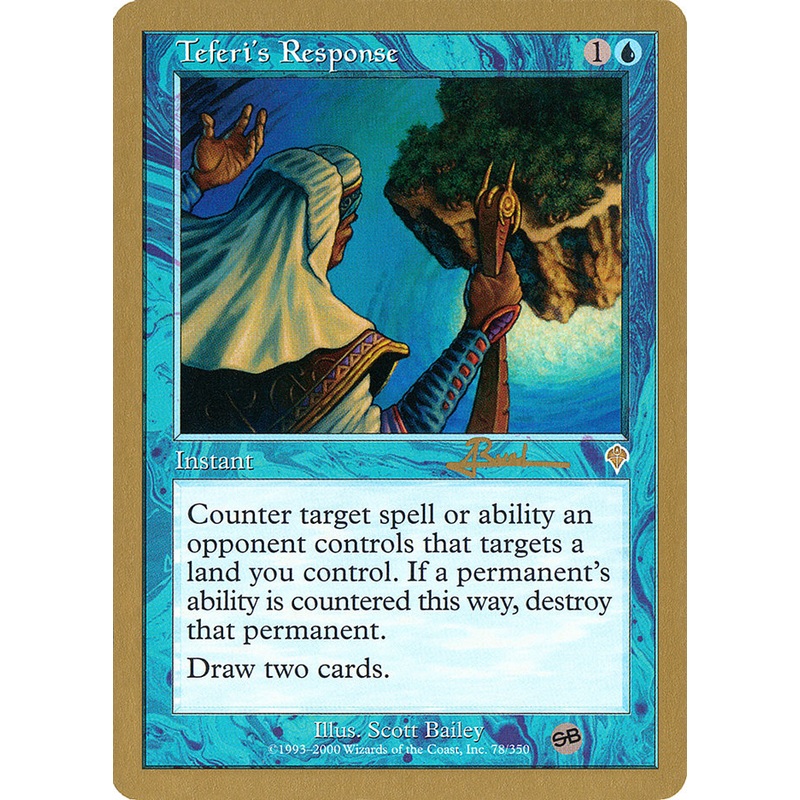 Teferi's Response (Antoine Ruel) (SB) [World Championship Decks 2001]