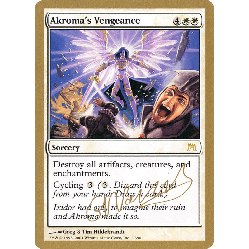 Akroma's Vengeance (Gabriel Nassif) [World Championship Decks 2004]