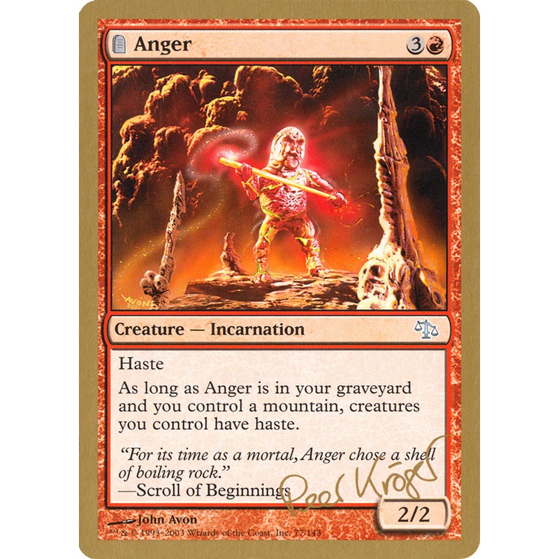 Anger (Peer Kroger) [World Championship Decks 2003]