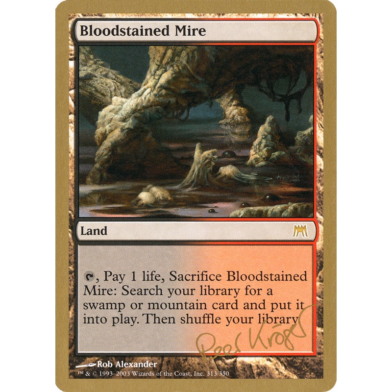 Bloodstained Mire (Peer Kroger) [World Championship Decks 2003]
