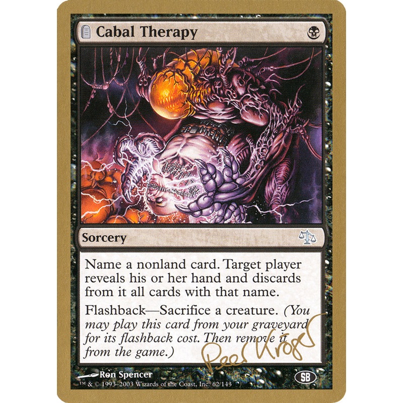 Cabal Therapy (Peer Kroger) (SB) [World Championship Decks 2003]