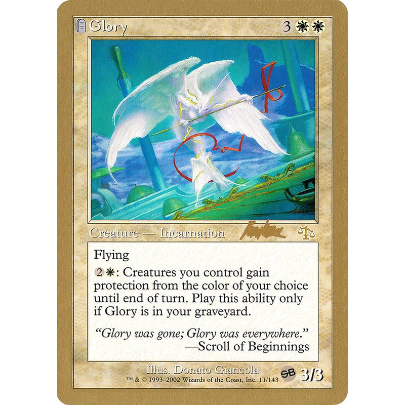 Glory (Brian Kibler) (SB) [World Championship Decks 2002]