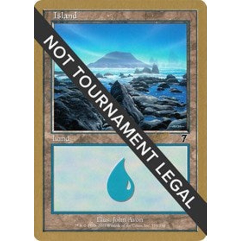 Island (334) - 2002 Raphael Levy (7ED) [World Championship Decks]