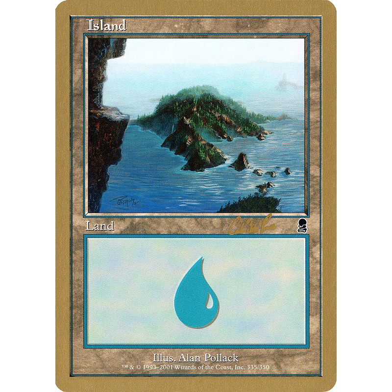 Island (cr335) (Carlos Romao) [World Championship Decks 2002]