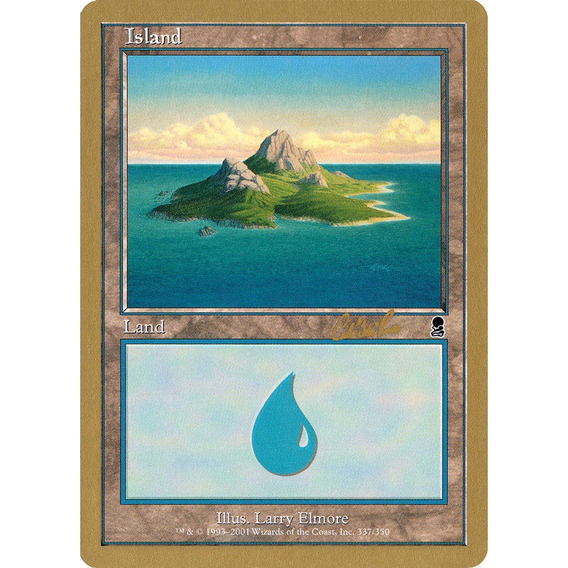 Island (cr337a) (Carlos Romao) [World Championship Decks 2002]