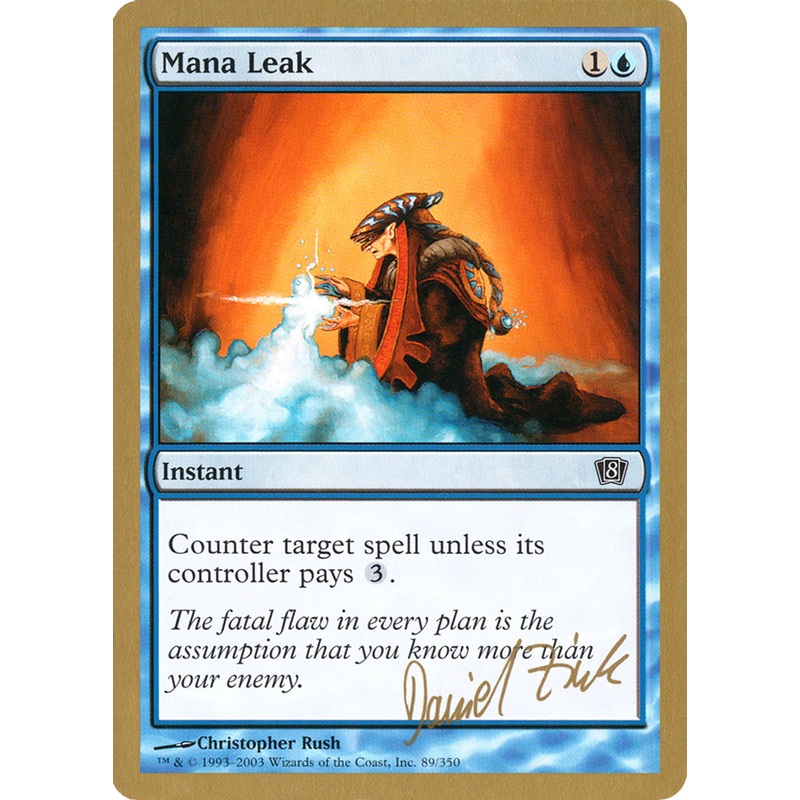 Mana Leak (Daniel Zink) [World Championship Decks 2003]