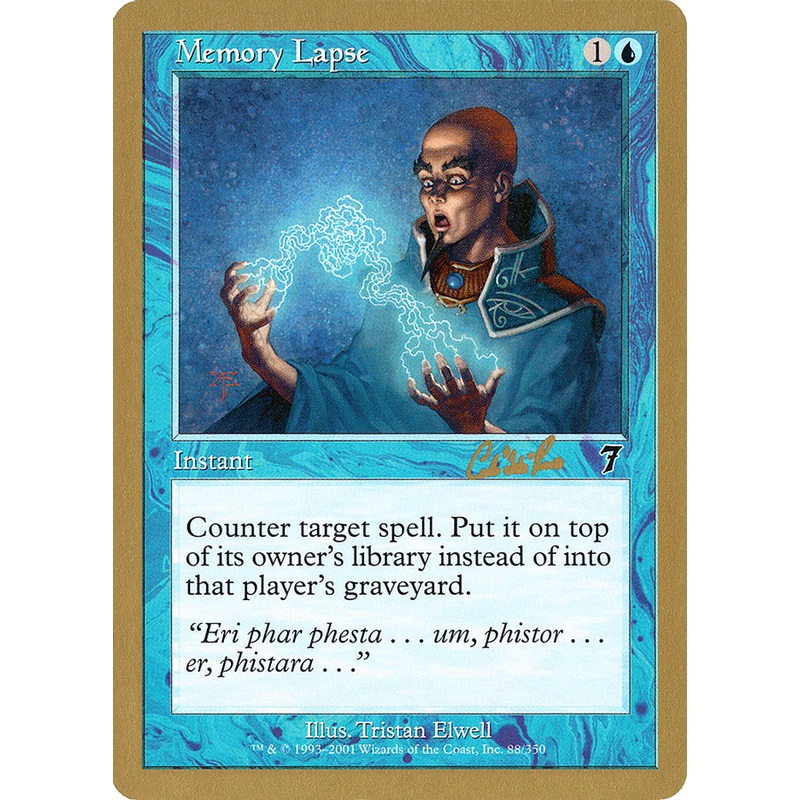 Memory Lapse (Carlos Romao) [World Championship Decks 2002]