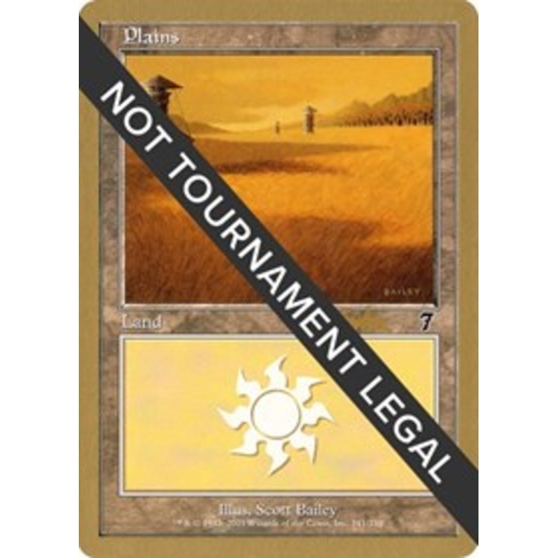 Plains (341) - 2002 Brian Kibler (7ED) [World Championship Decks]