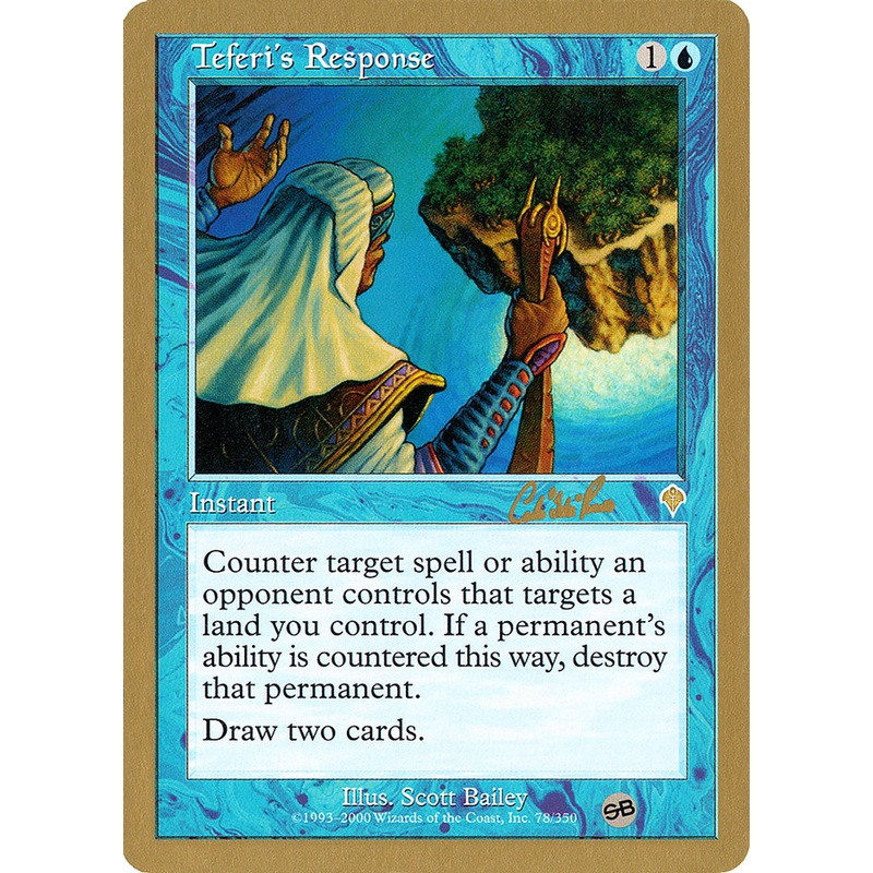 Teferi's Response (Carlos Romao) (SB) [World Championship Decks 2002]