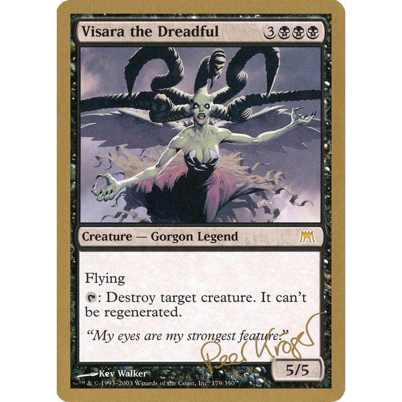 Visara the Dreadful (Peer Kroger) [World Championship Decks 2003]