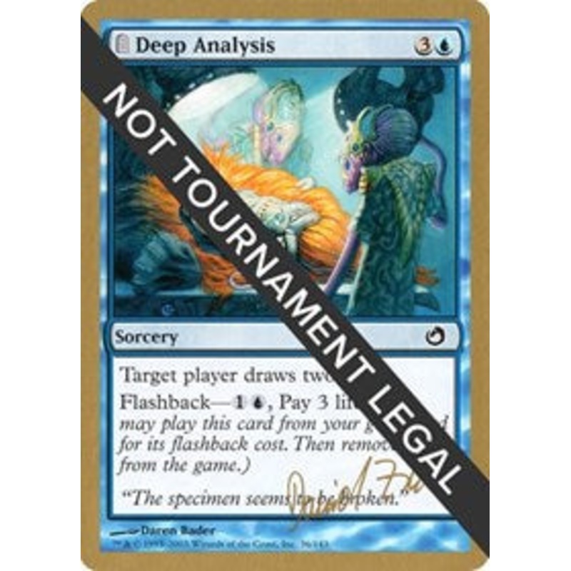 Deep Analysis - 2003 Daniel Zink (TOR) [World Championship Decks]