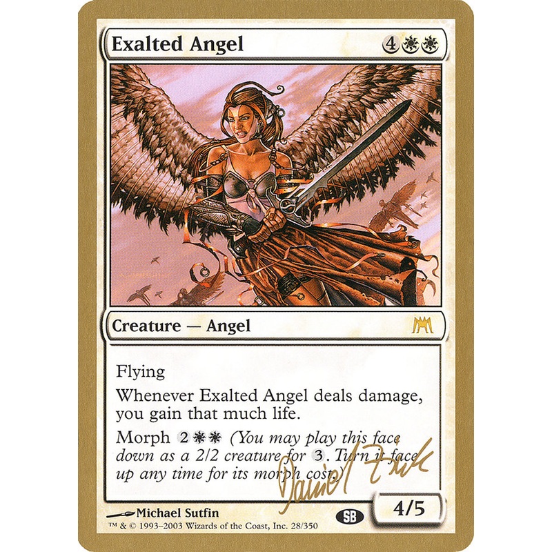 Exalted Angel (Daniel Zink) (SB) [World Championship Decks 2003]