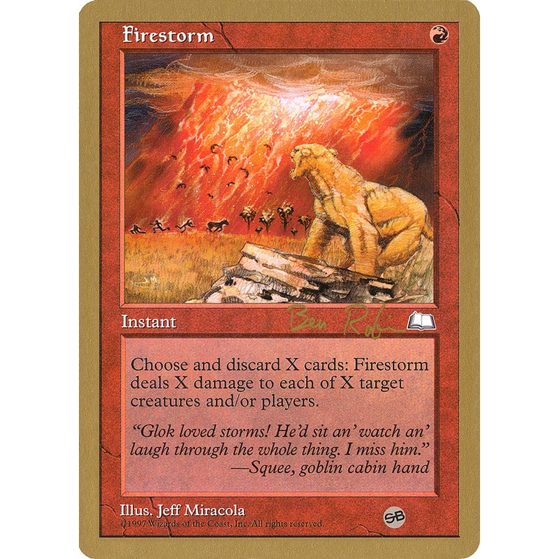 Firestorm (Ben Rubin) (SB) [World Championship Decks 1998]