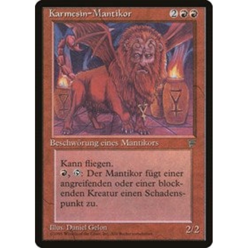Crimson Manticore (German) - "Karmesin-Mantikor" [Renaissance]