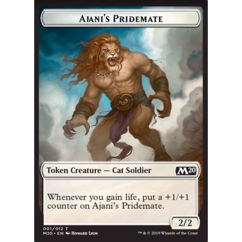 Ajani's Pridemate Token [Core Set 2020 Tokens]