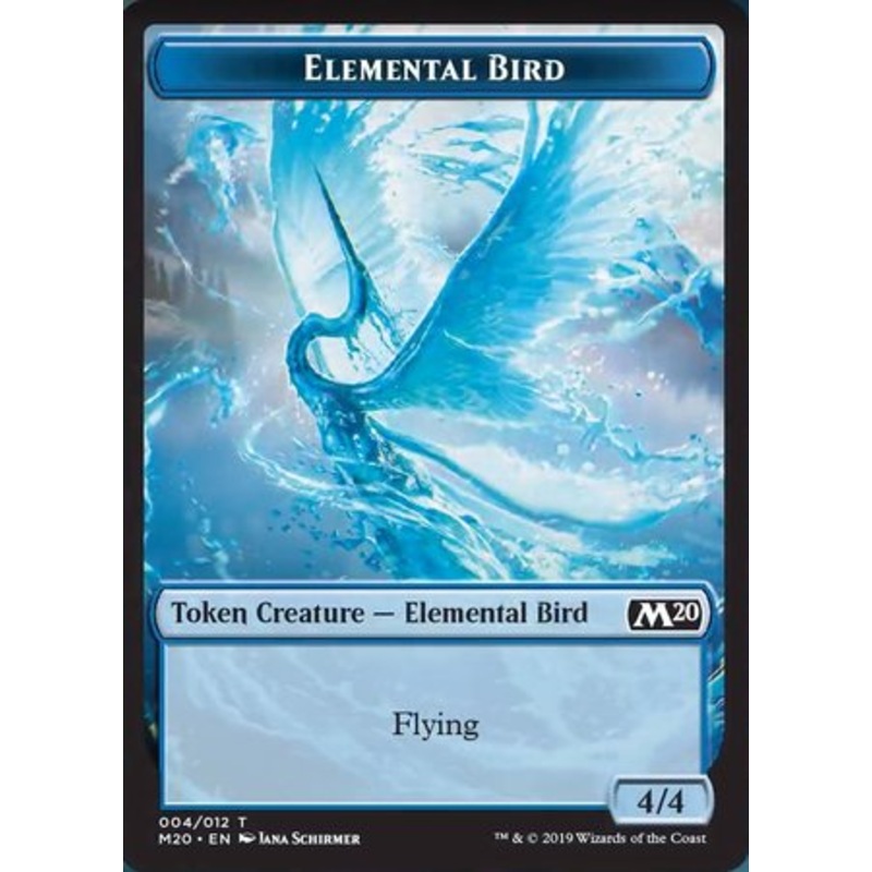 Elemental Bird Token [Core Set 2020 Tokens]