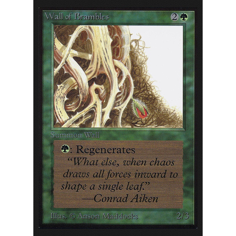 Wall of Brambles [International Collectors' Edition]