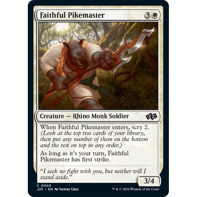 Faithful Pikemaster [Foundations Jumpstart]