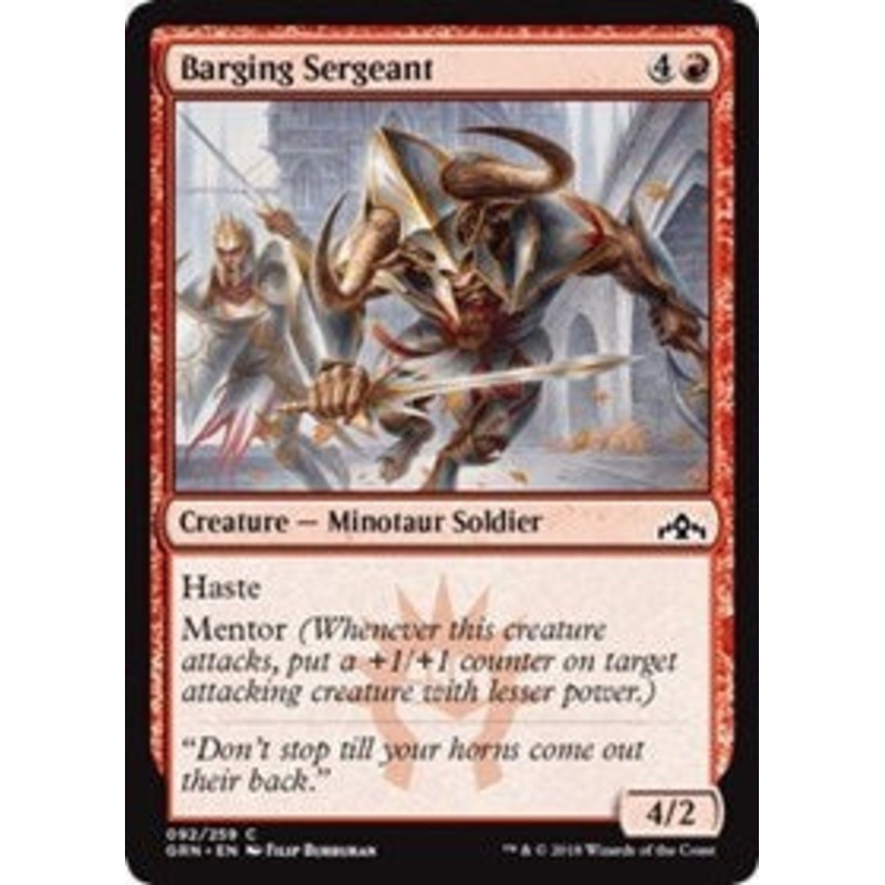 Barging Sergeant [Guilds of Ravnica]